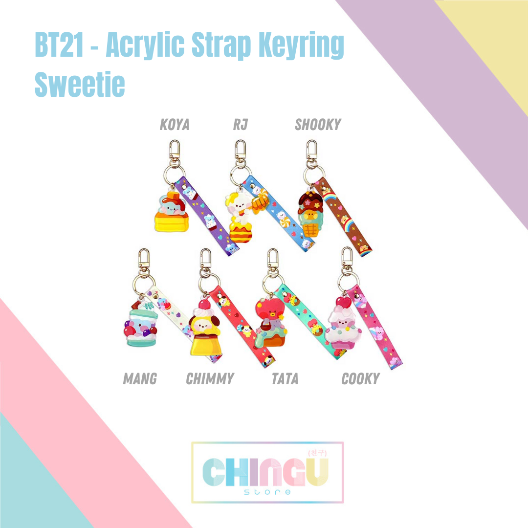 BT21 - Acrylic Strap Keyring (Sweetie)