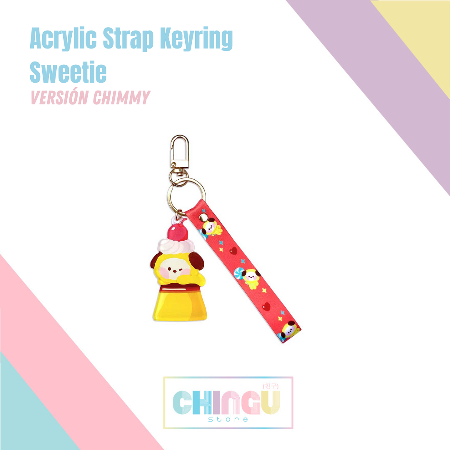 BT21 - Acrylic Strap Keyring (Sweetie) 6