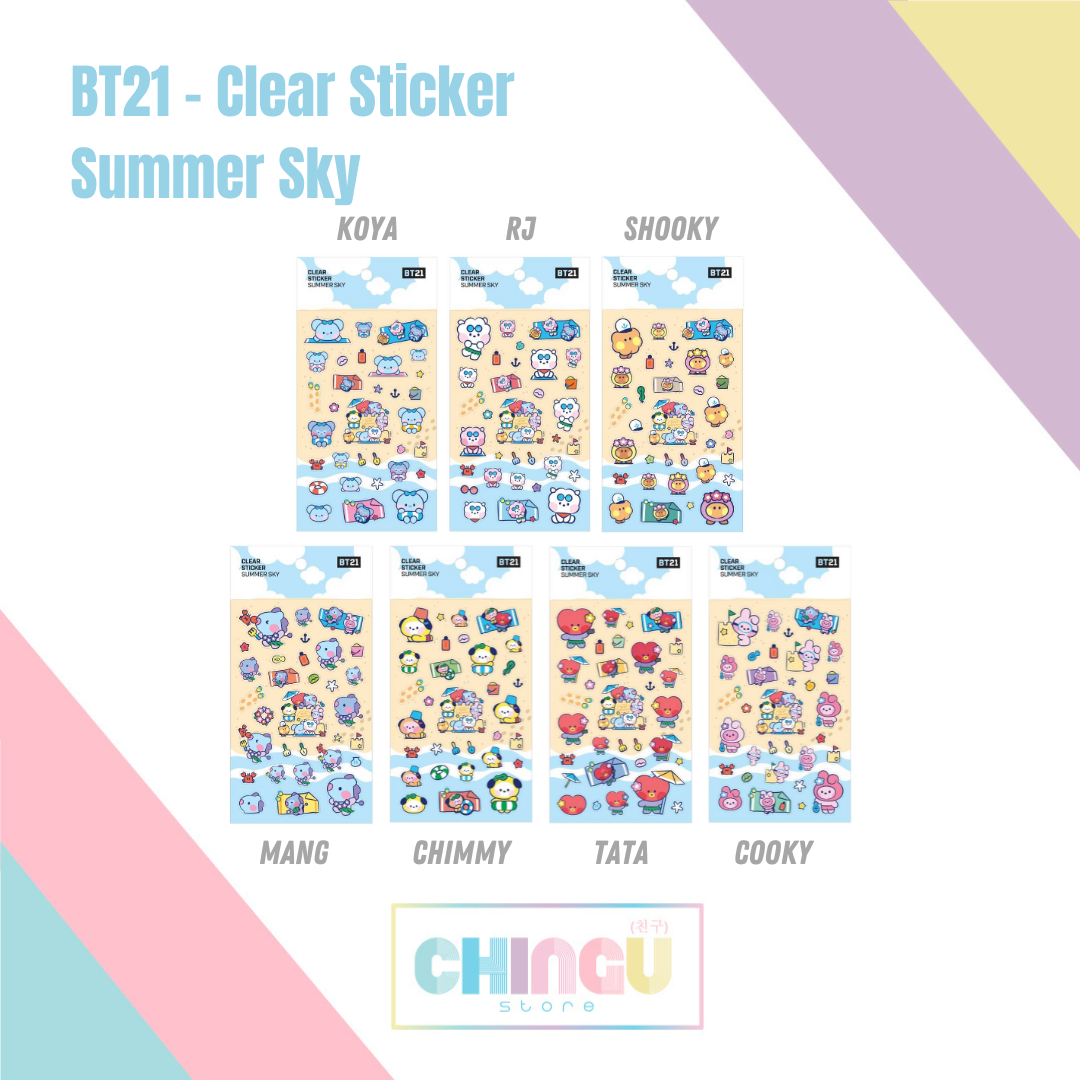 BT21 CLEAR STICKER PARTY [CHIMMY]