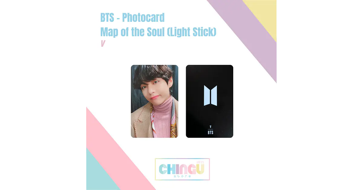 Photocard V BTS Map of the Soul Lightstick | K-Pop CL
