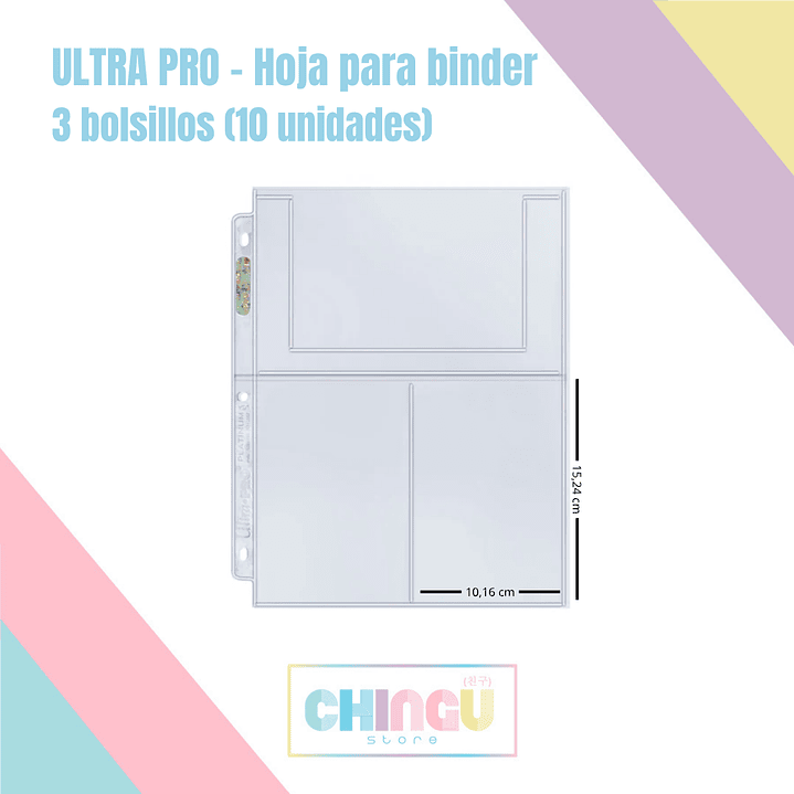 ULTRA PRO - Hojas para Binder 4
