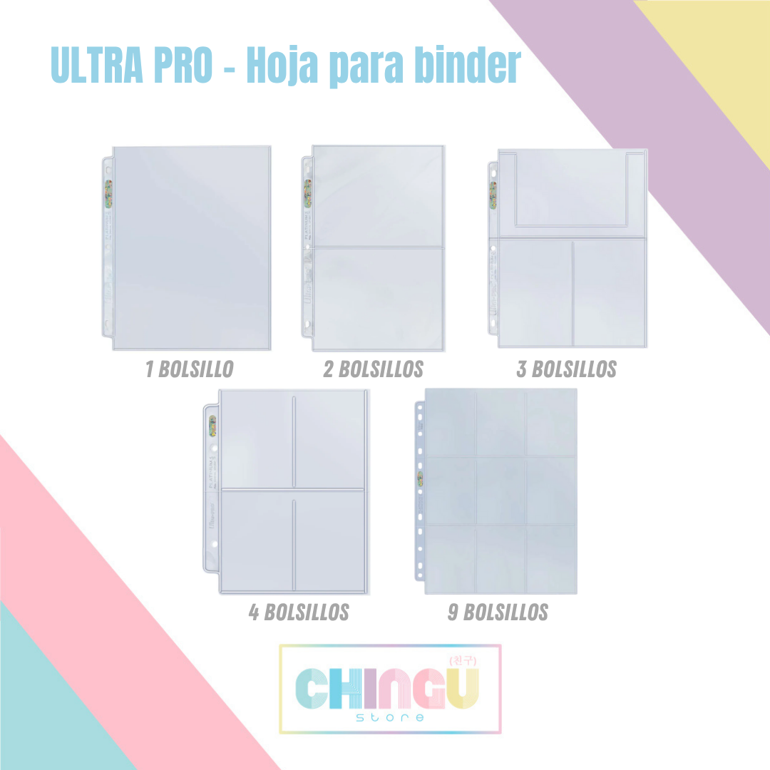 ULTRA PRO - Hojas para Binder