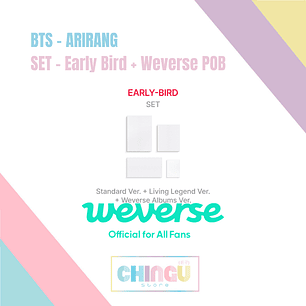 BTS - ARIRANG SET - Early Bird + Weverse POB