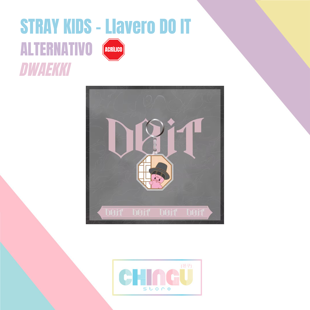 STRAY KIDS - Llavero SKZOO ver. DO IT (Acrílico) (ALTERNATIVO) 4