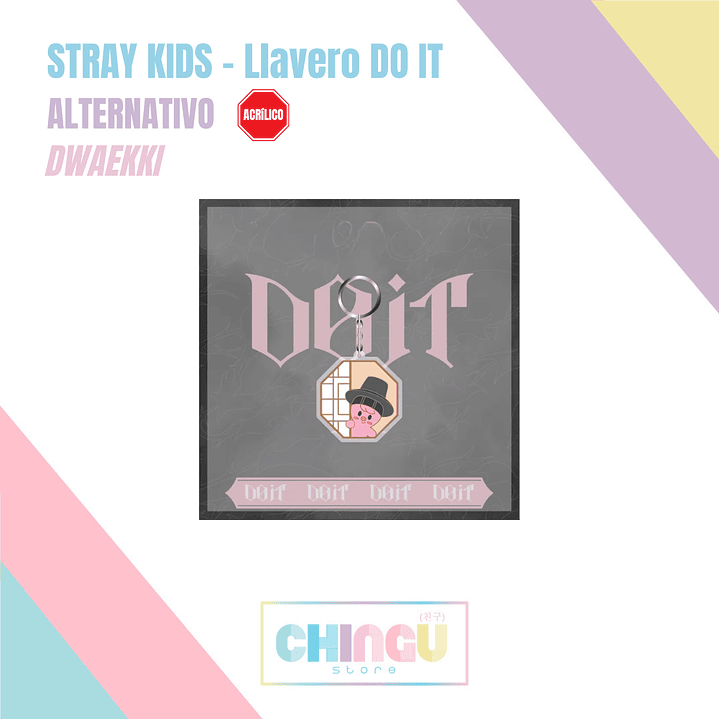 STRAY KIDS - Llavero SKZOO ver. DO IT (Acrílico) (ALTERNATIVO) 4