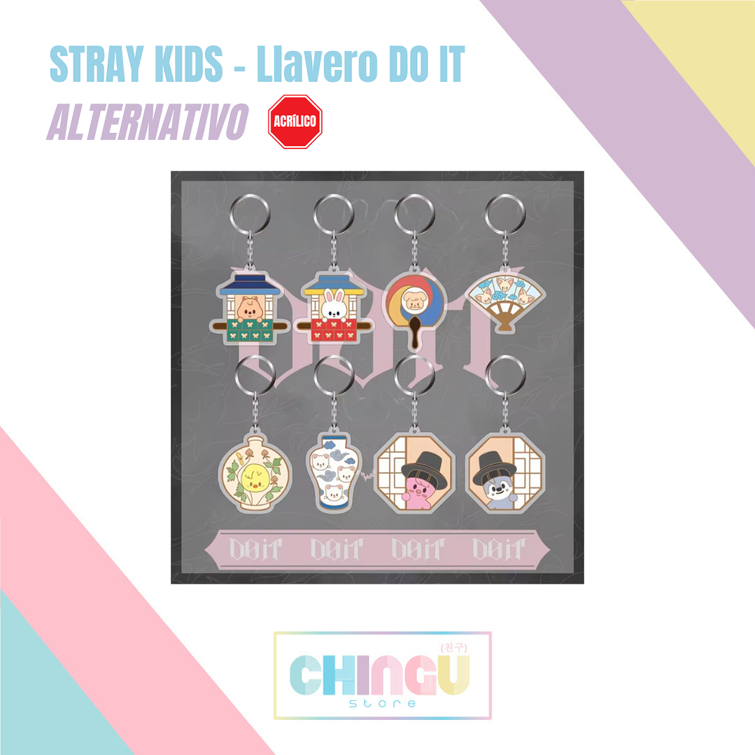 STRAY KIDS - Llavero SKZOO ver. DO IT (Acrílico) (ALTERNATIVO) 1