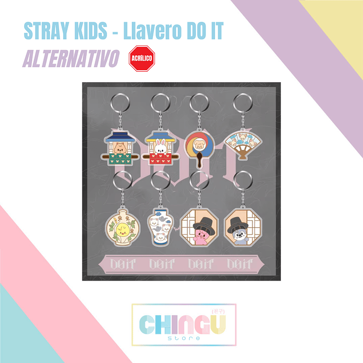 STRAY KIDS - Llavero SKZOO ver. DO IT (Acrílico) (ALTERNATIVO) 1