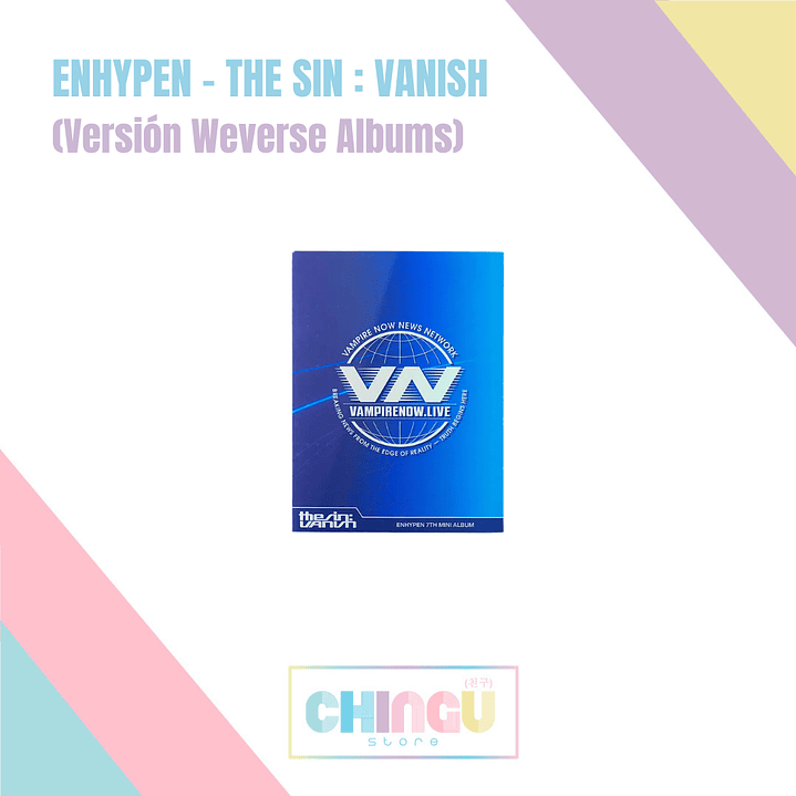 ENHYPEN - THE SIN : VANISH (Versión Weverse Albums) - Álbum K-Pop Chile 1