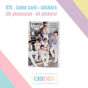 BTS - Lomo Card + Stickers Set (119 piezas)