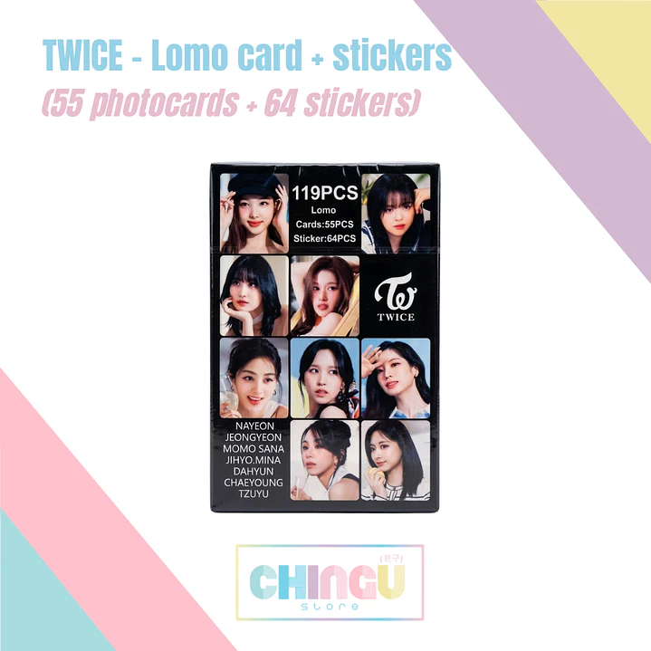 TWICE - Lomo Card + Stickers Set (119 piezas) 2