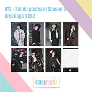 BTS - Set de Postcards Season’s Greetings 2022 - Oficial