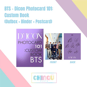 BTS - Dicon Photocard 101: Custom Book (Outbox + Binder + Postcard)