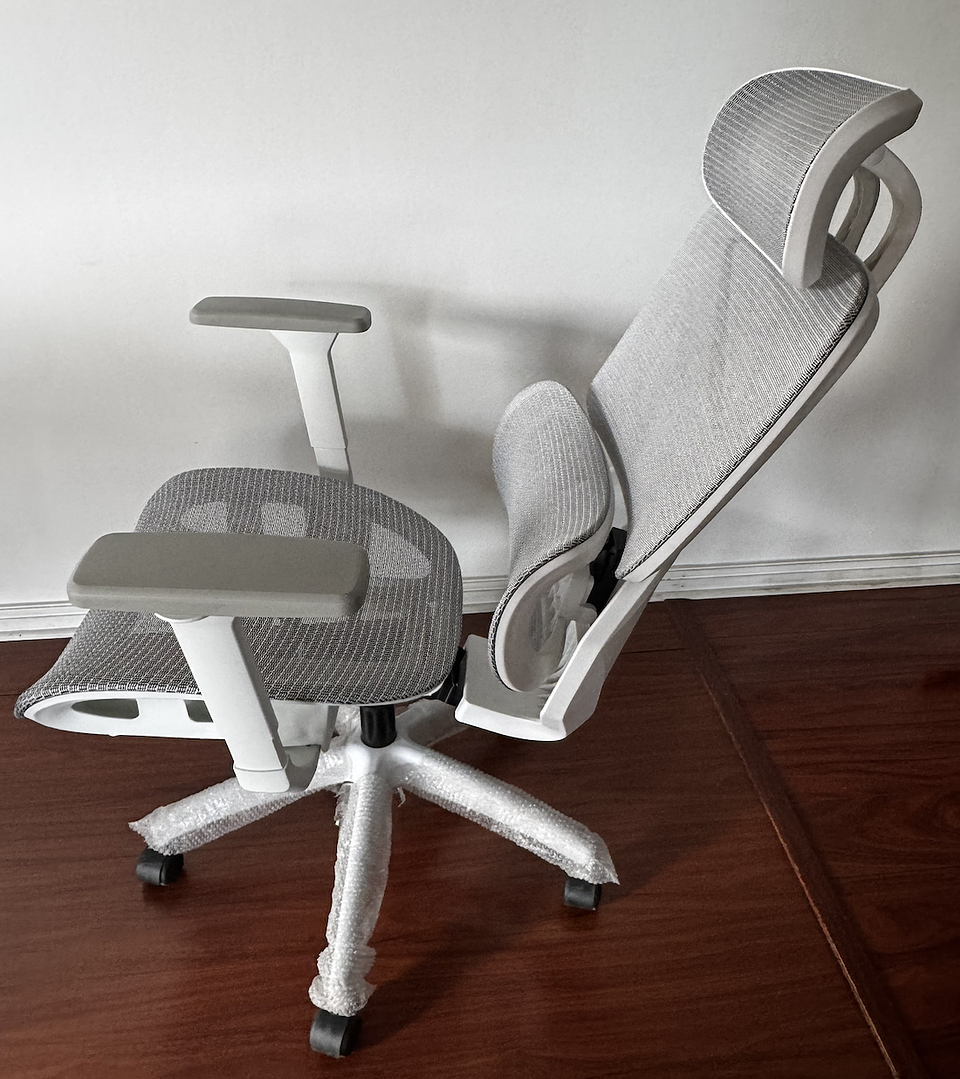 SILLA ERGONOMICA BLANCA -NET-FULL 4