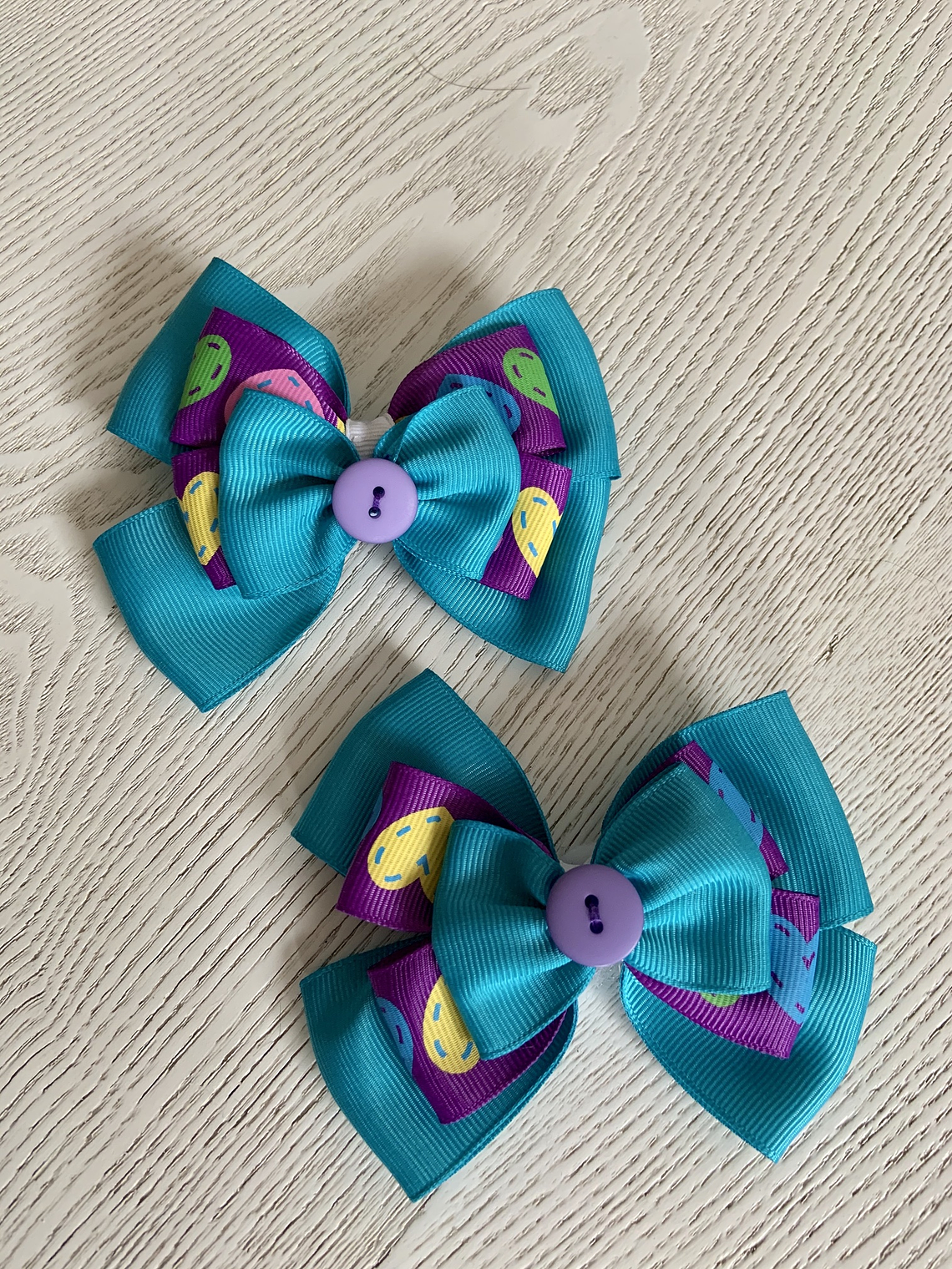 Moños Botón Fiesta 1