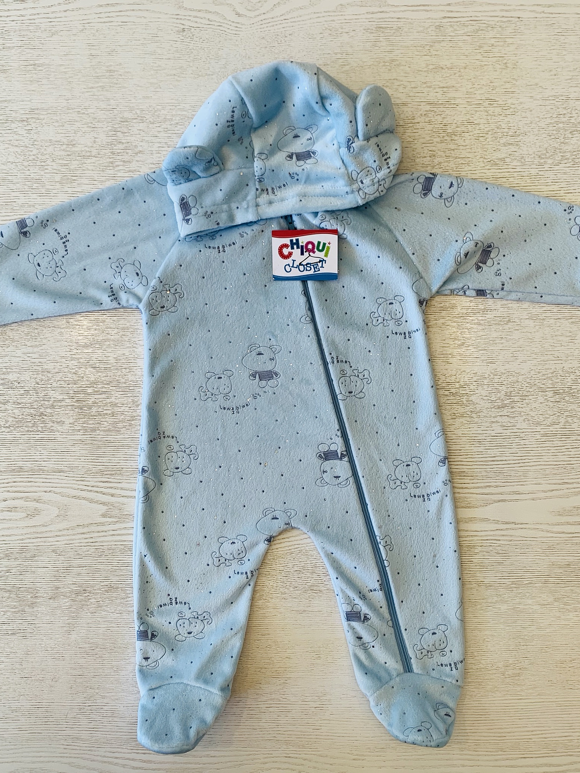 Pijama Polar Celeste 1