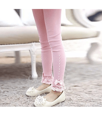 Leggings Lace Rosa