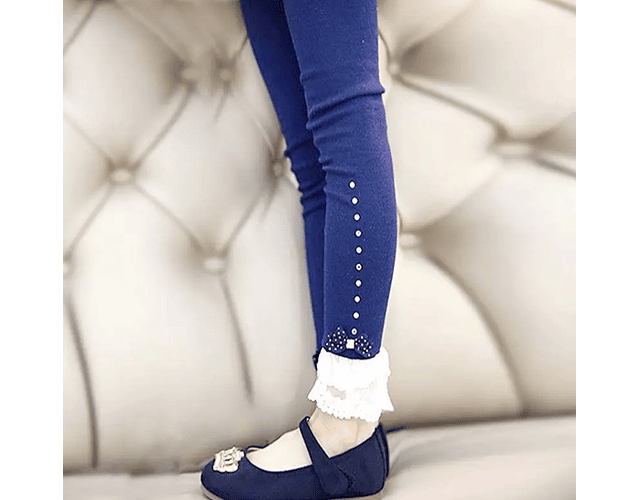 Leggings Lace Azul