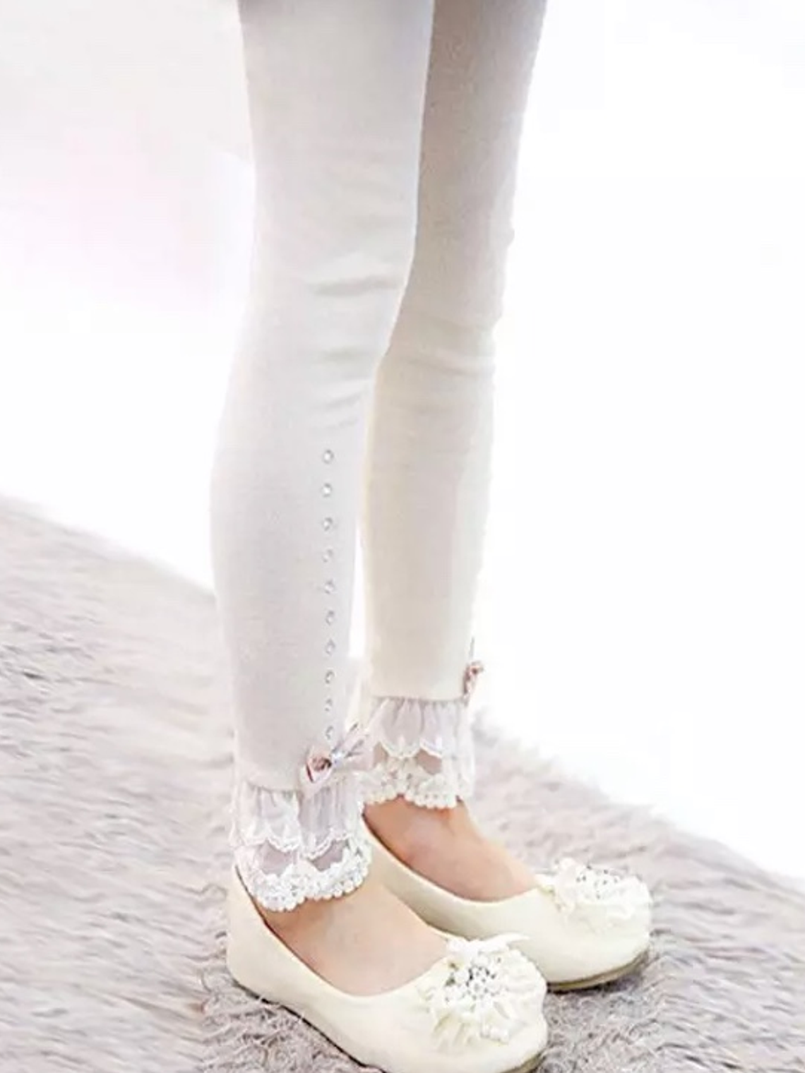 Leggings Lace Beige 1
