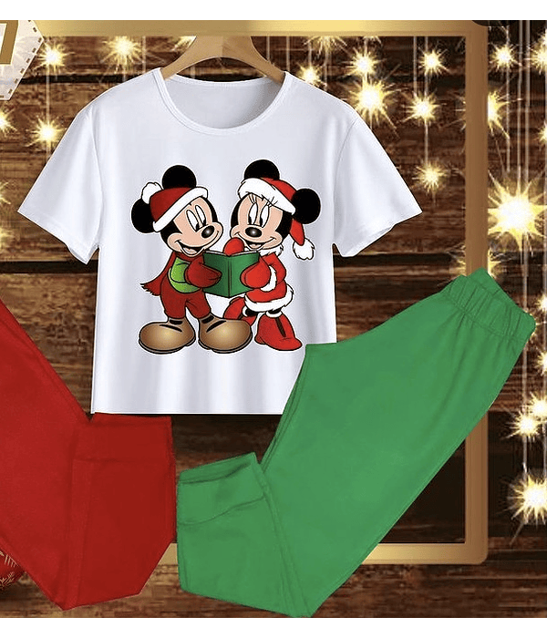 Pijama Mickey Singing Green
