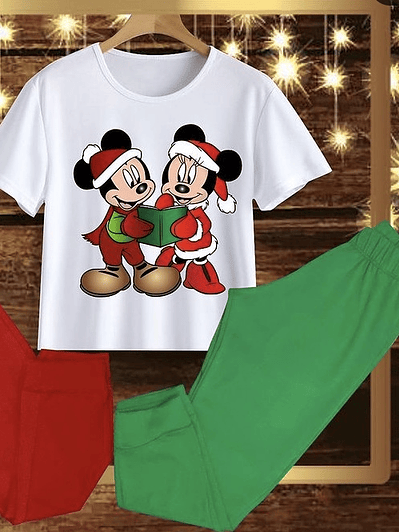 Pijama Mickey Singing Green