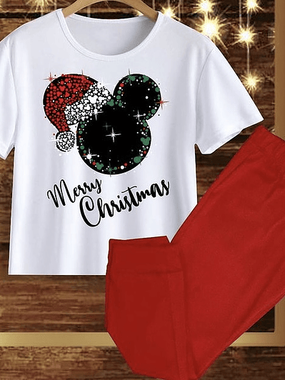 Pijama Merry Christmas Green