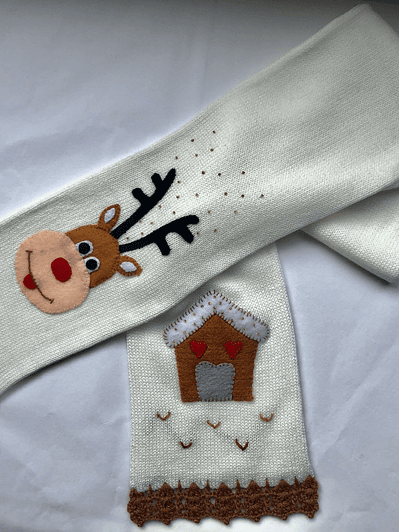 Bufanda Reno y Casita