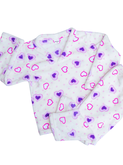Pijama Corazones Púrpura