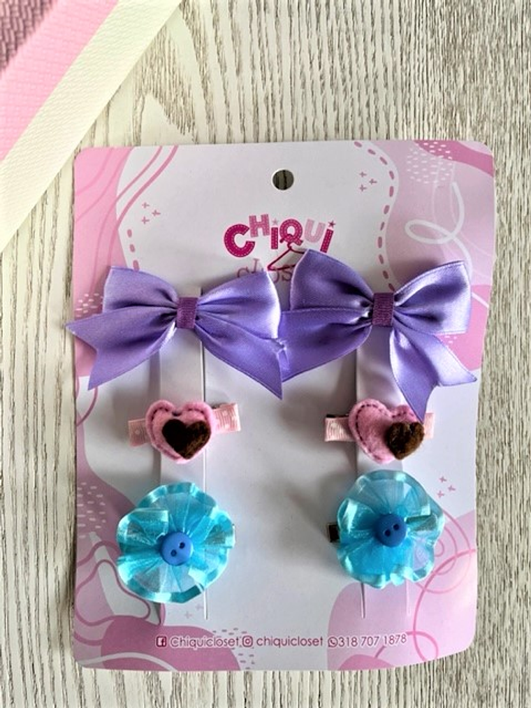 Pinzas decorativas niñas  1