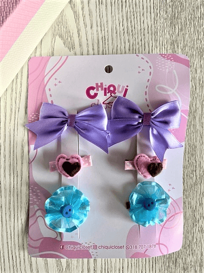 Pinzas decorativas niñas 