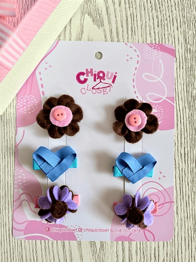 Pinzas decorativas niñas 