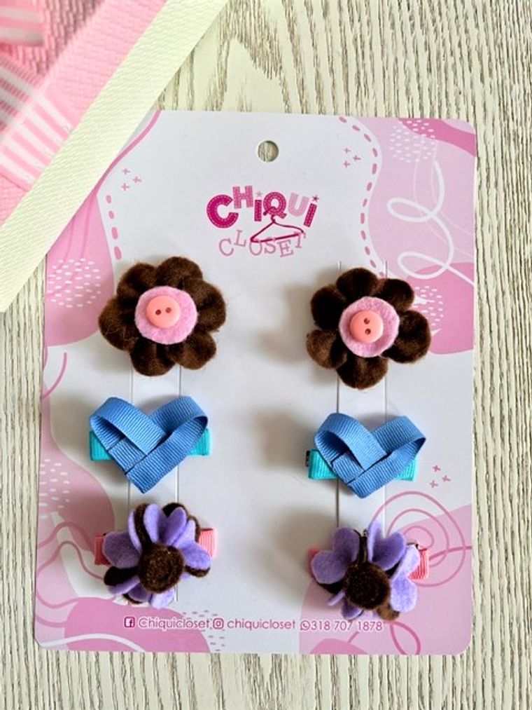 Pinzas decorativas niñas  1