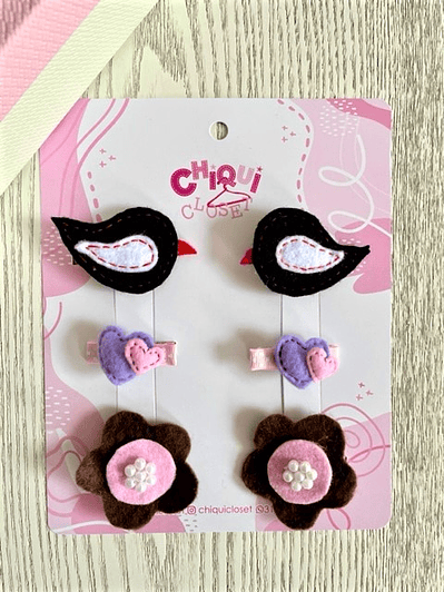 Pinzas decorativas niñas 