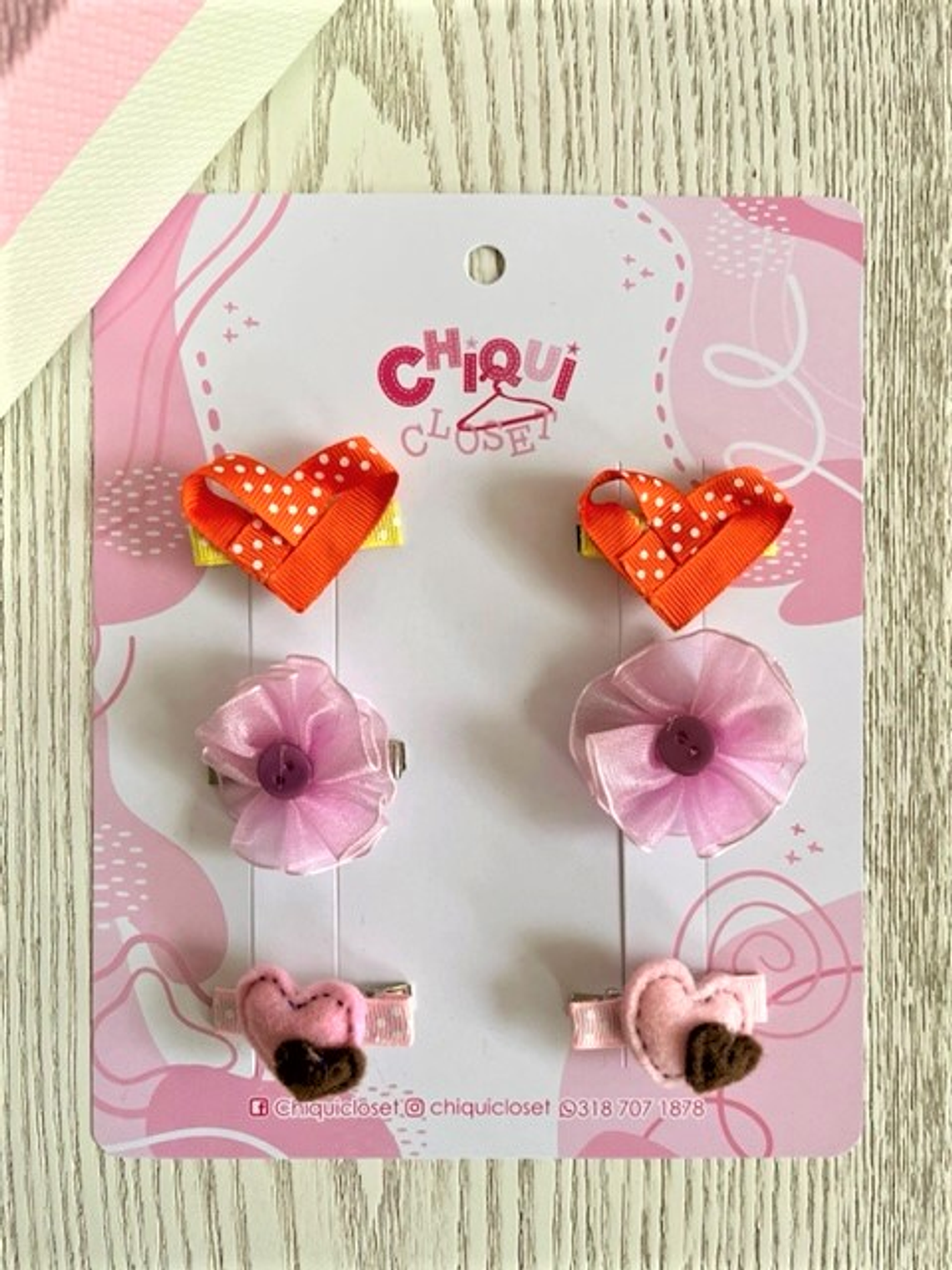 Pinzas decorativas niñas  1