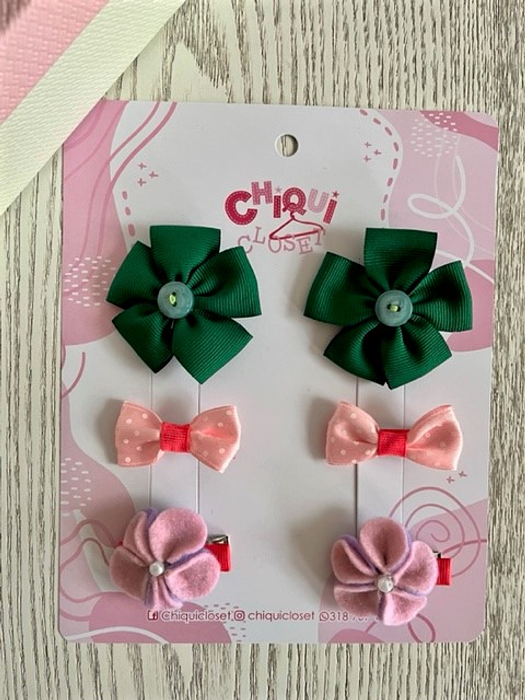 Pinzas decorativas niñas  1