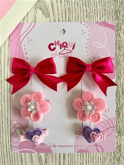 Pinzas decorativas niñas 