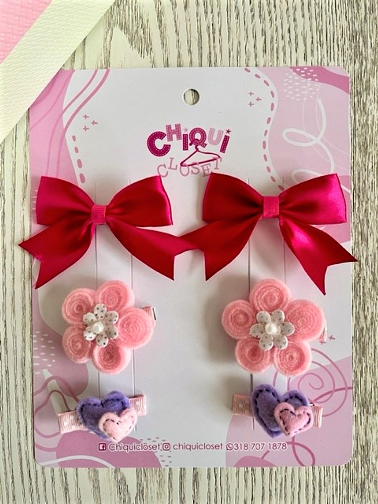 Pinzas decorativas niñas  1