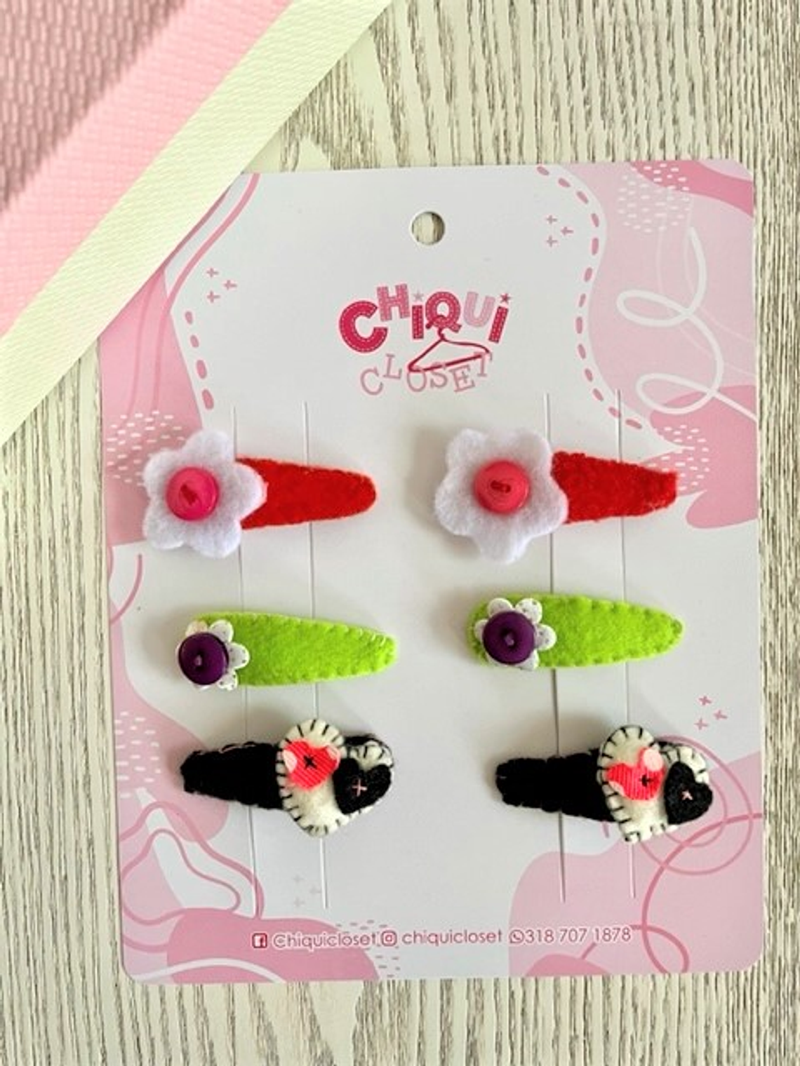 Pinzas decorativas niñas 1