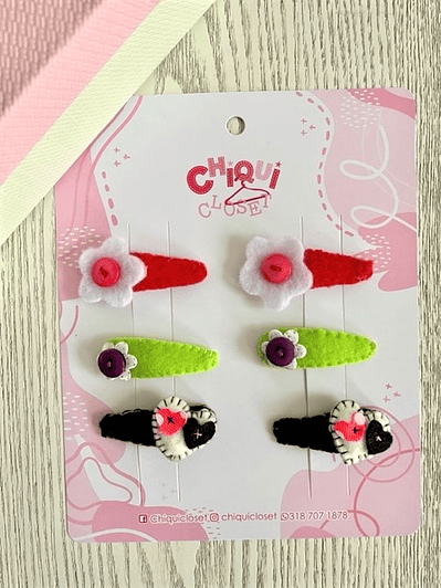 Pinzas decorativas niñas