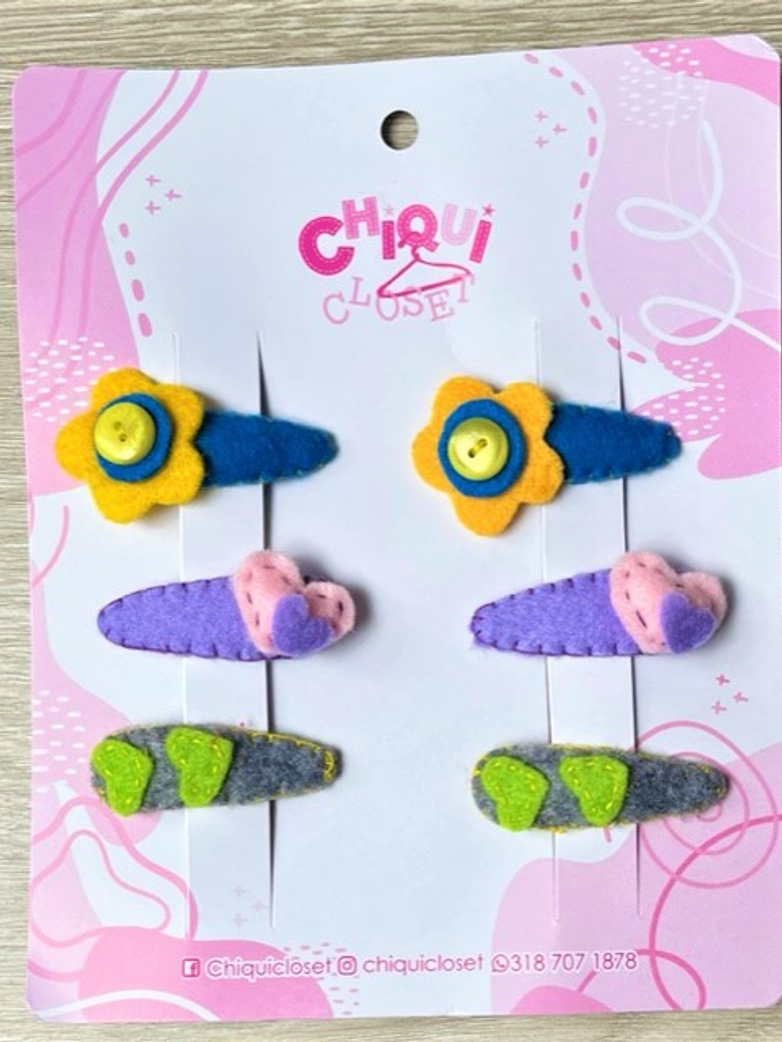 Pinzas decorativas niñas 1