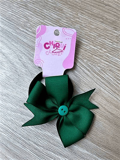 Liga moño doble verde