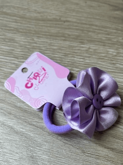 Moña flor lila 