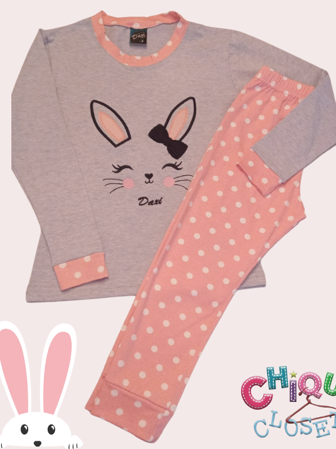 Pijama coneja rosa 1