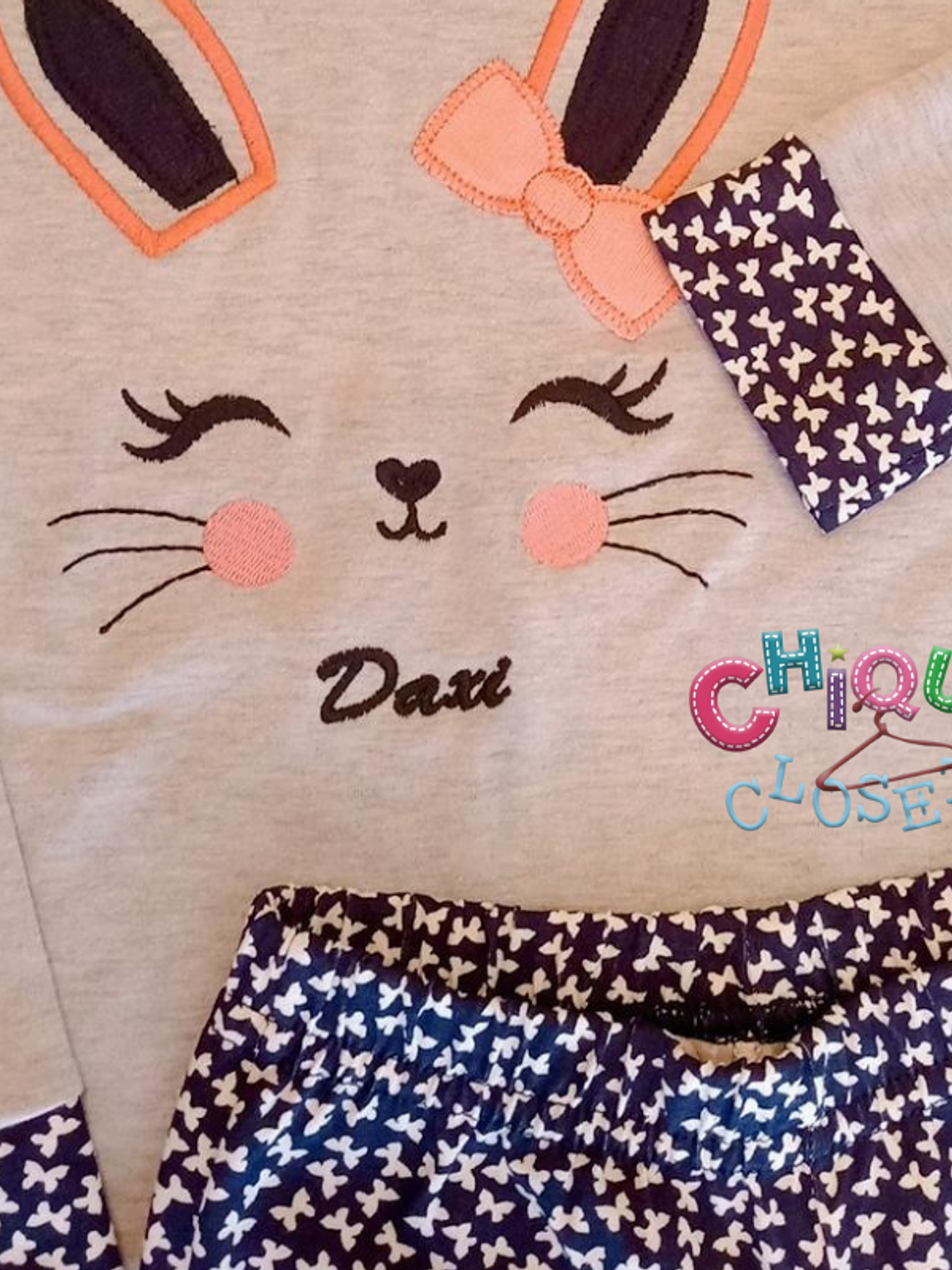 Pijama coneja Gris  1