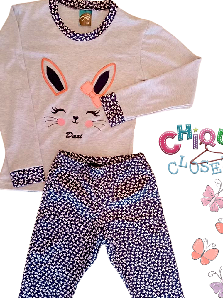 Pijama coneja Gris  2
