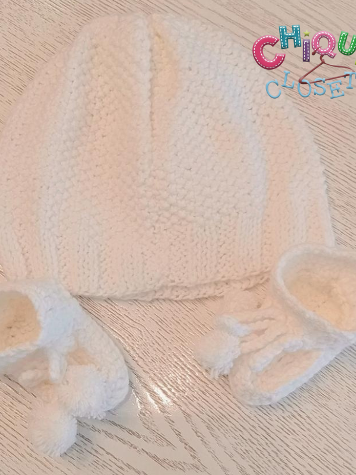 Gorro y patines white  1