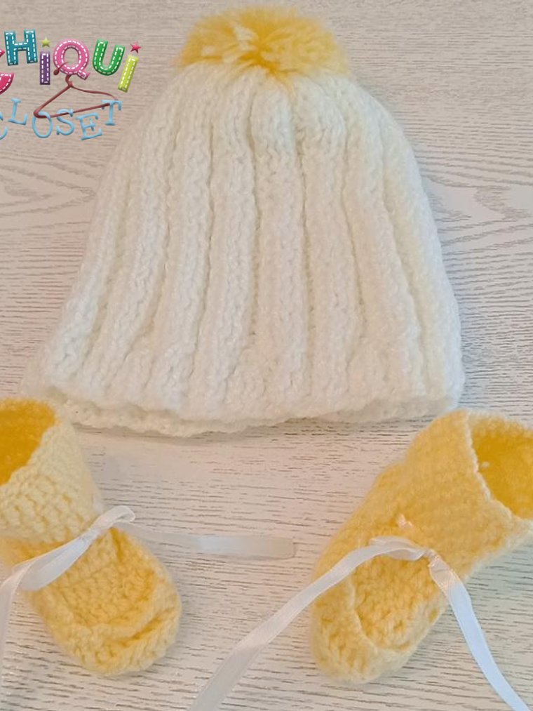 Gorro y patines yellow 2