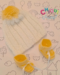 Gorro y patines yellow