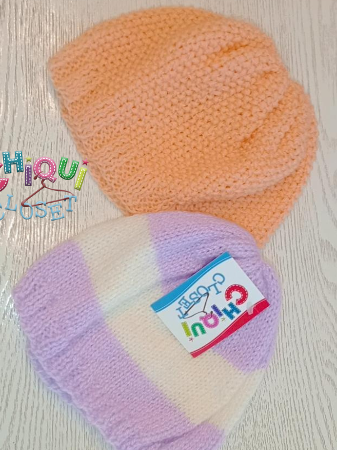 Set gorros tejidos  1