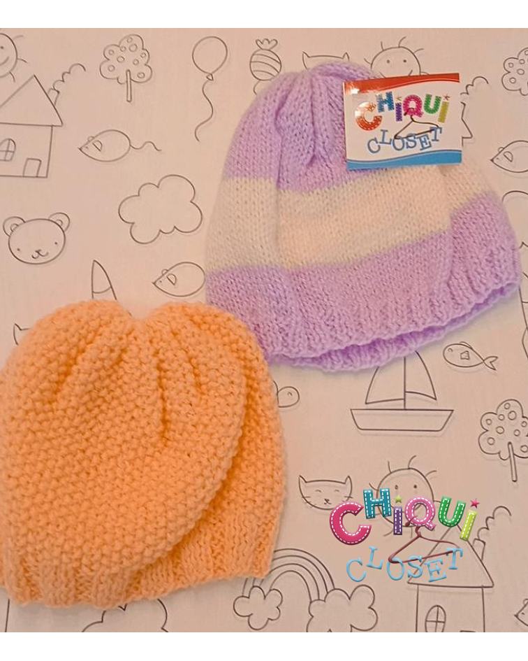 Set gorros tejidos 