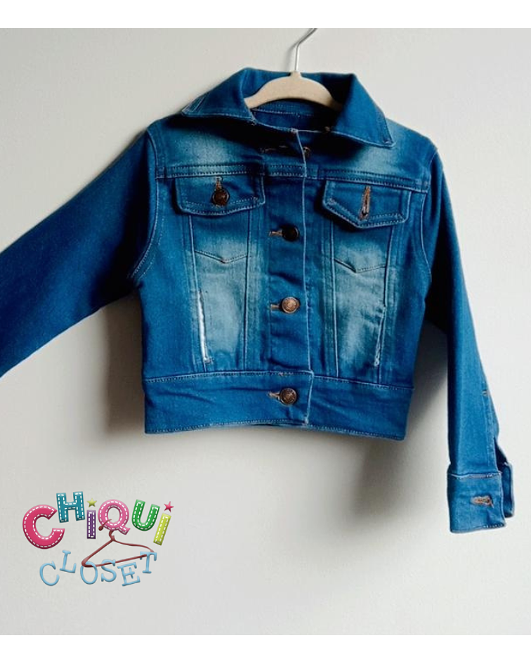 Chaqueta en jean azul 